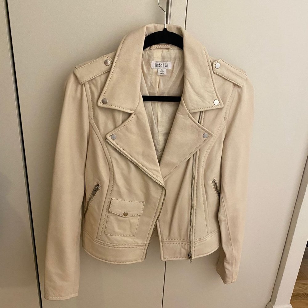 BARNEYS NEW YORK LEATHER JACKET - NWOT